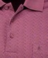 Ragman Long Sleeve Overdyed Jacquard Polo Berry