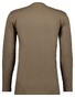 Ragman Long Sleeve Round Neck Cotton T-Shirt Mocca