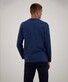 Ragman Long Sleeve Round Neck Cotton T-Shirt Night Blue