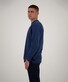Ragman Long Sleeve Round Neck Cotton T-Shirt Night Blue
