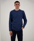 Ragman Long Sleeve Round Neck Cotton T-Shirt Night Blue