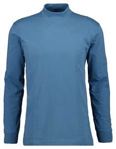 Ragman Long Sleeve Turtle T-Shirt Single Jersey Quality Bluegrey
