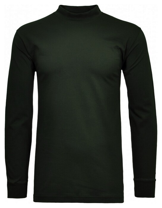 Ragman Long Sleeve Turtle T-Shirt Single Jersey Quality Donker Groen