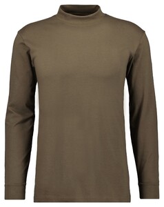 Ragman Long Sleeve Turtle T-Shirt Single Jersey Quality Mocca