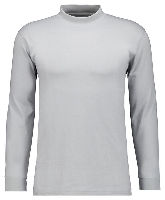 Ragman Long Sleeve Turtle T-Shirt Single Jersey Quality Silver