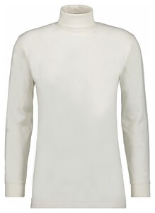 Ragman Long Sleeve Uni Col T-Shirt Single Jersey Ecru