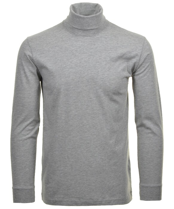 Ragman Long Sleeve Uni Col T-Shirt Single Jersey Grijs Melange