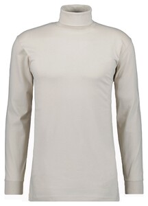 Ragman Long Sleeve Uni Col T-Shirt Single Jersey Licht Beige
