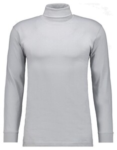 Ragman Long Sleeve Uni Col T-Shirt Single Jersey Silver
