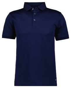 Ragman Luxury Uni Color Mercerized Cotton Polo Marine