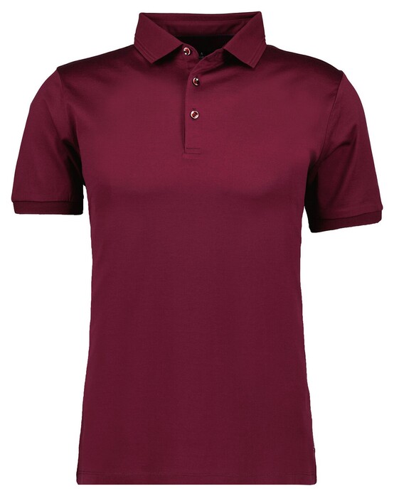 Ragman Luxury Uni Color Mercerized Cotton Polo Mulberry