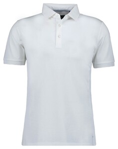 Ragman Luxury Uni Color Mercerized Cotton Polo Wit