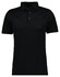 Ragman Luxury Uni Color Mercerized Cotton Poloshirt Black