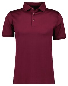 Ragman Luxury Uni Color Mercerized Cotton Poloshirt Mulberry
