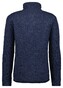 Ragman Melange Cardigan Fleece Lined Duo Side Pocket Vest Marine