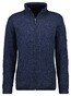 Ragman Melange Cardigan Fleece Lined Duo Side Pocket Vest Marine