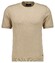 Ragman Melange Cotton Knit Round Neck Short Sleeve Pullover Beige Melange
