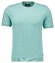 Ragman Melange Cotton Knit Round Neck Short Sleeve Pullover Light Green