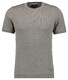 Ragman Melange Cotton Knit Round Neck Short Sleeve Pullover Walnut