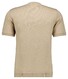 Ragman Melange Cotton Knit Round Neck Short Sleeve Trui Beige Melange