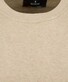 Ragman Melange Cotton Knit Round Neck Short Sleeve Trui Beige Melange