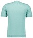 Ragman Melange Cotton Knit Round Neck Short Sleeve Trui Licht Groen