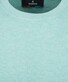 Ragman Melange Cotton Knit Round Neck Short Sleeve Trui Licht Groen