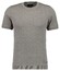 Ragman Melange Cotton Knit Round Neck Short Sleeve Trui Walnut