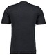 Ragman Melange Cotton Knit Round Neck Short Sleeve Trui Zwart