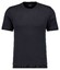 Ragman Melange Cotton Knit Round Neck Short Sleeve Trui Zwart