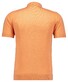 Ragman Melange Cotton Knit Short Sleeve Polo Collar Trui Abrikoos