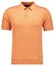Ragman Melange Cotton Knit Short Sleeve Polo Collar Trui Abrikoos