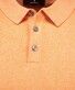 Ragman Melange Cotton Knit Short Sleeve Polo Collar Trui Abrikoos