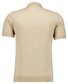 Ragman Melange Cotton Knit Short Sleeve Polo Collar Trui Beige Melange