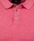 Ragman Melange Cotton Knit Short Sleeve Polo Collar Trui Bright Red