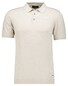 Ragman Melange Cotton Knit Short Sleeve Polo Collar Trui Ecru