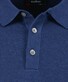 Ragman Melange Cotton Knit Short Sleeve Polo Collar Trui Night Blue