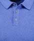 Ragman Melange Cotton Knit Short Sleeve Polo Collar Trui Royal Blue