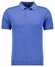 Ragman Melange Cotton Knit Short Sleeve Polo Collar Trui Royal Blue