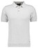 Ragman Melange Cotton Knit Short Sleeve Polo Collar Trui Silver