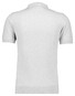 Ragman Melange Cotton Knit Short Sleeve Polo Collar Trui Silver