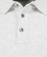 Ragman Melange Cotton Knit Short Sleeve Polo Collar Trui Silver