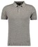 Ragman Melange Cotton Knit Short Sleeve Polo Collar Trui Walnut