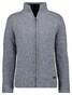 Ragman Melange High Concealed Zip Fleece Lining Vest Khaki-Red-White