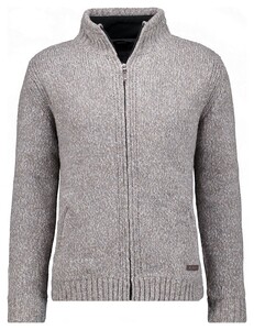 Ragman Melange High Concealed Zip Fleece Lining Vest Mocca