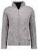 Ragman Melange High Concealed Zip Fleece Lining Vest Mocca