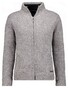 Ragman Melange High Concealed Zip Fleece Lining Vest Mocca