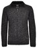 Ragman Melange High Concealed Zip Fleece Lining Vest Zwart