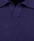 Ragman Melange Resort Collar Short Sleeve Cotton Knit Trui Marine