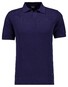 Ragman Melange Resort Collar Short Sleeve Cotton Knit Trui Marine